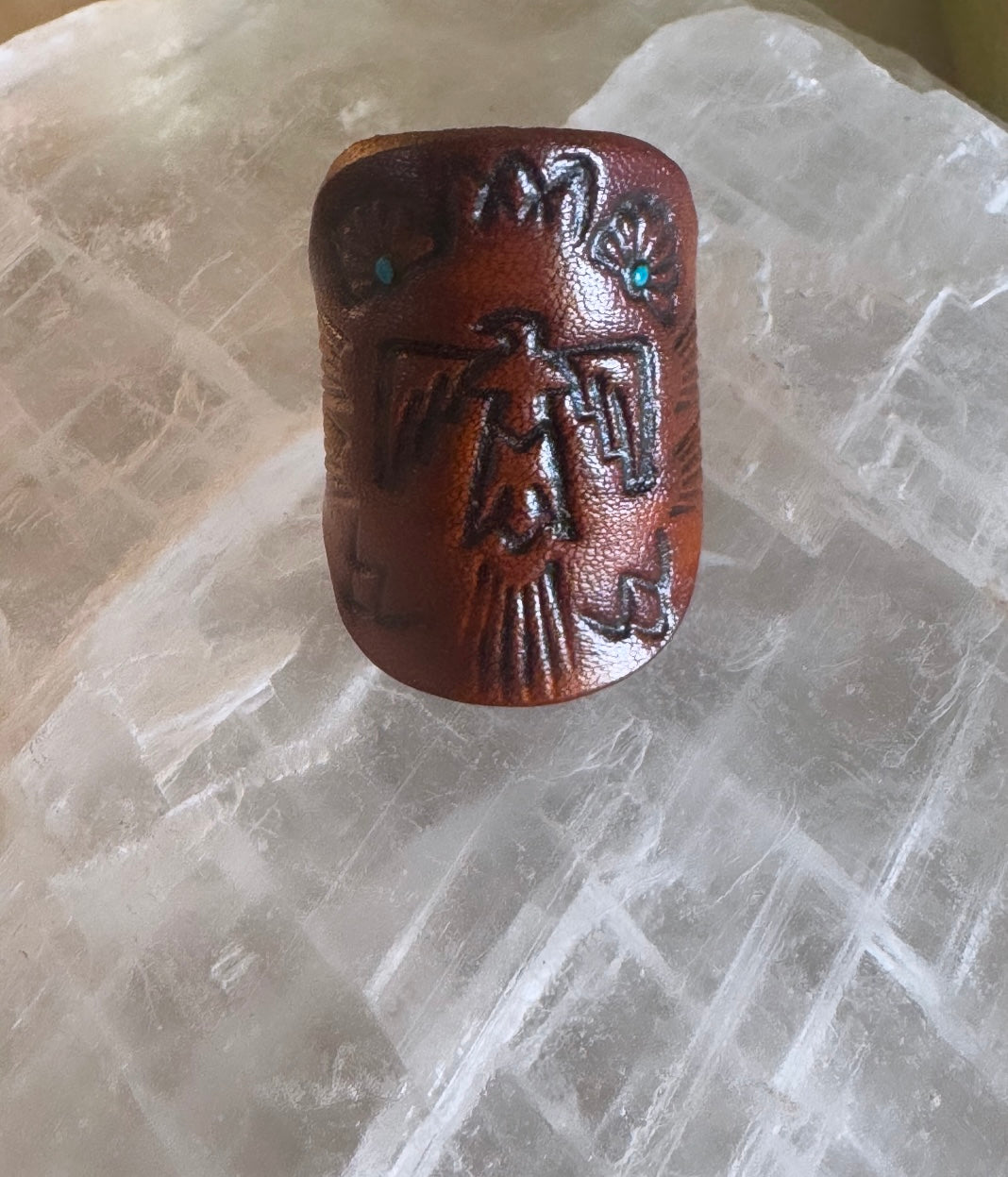 Spirit of the Sage- Leather Ring