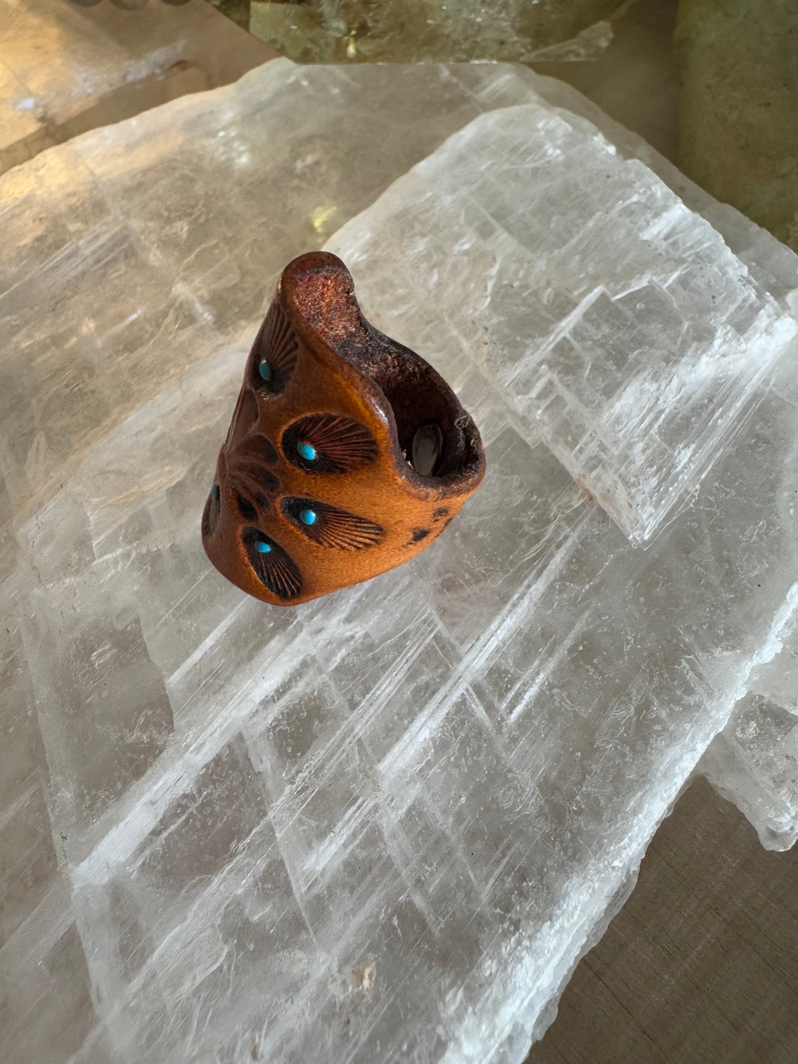 Wildflower Spirit Leather Ring