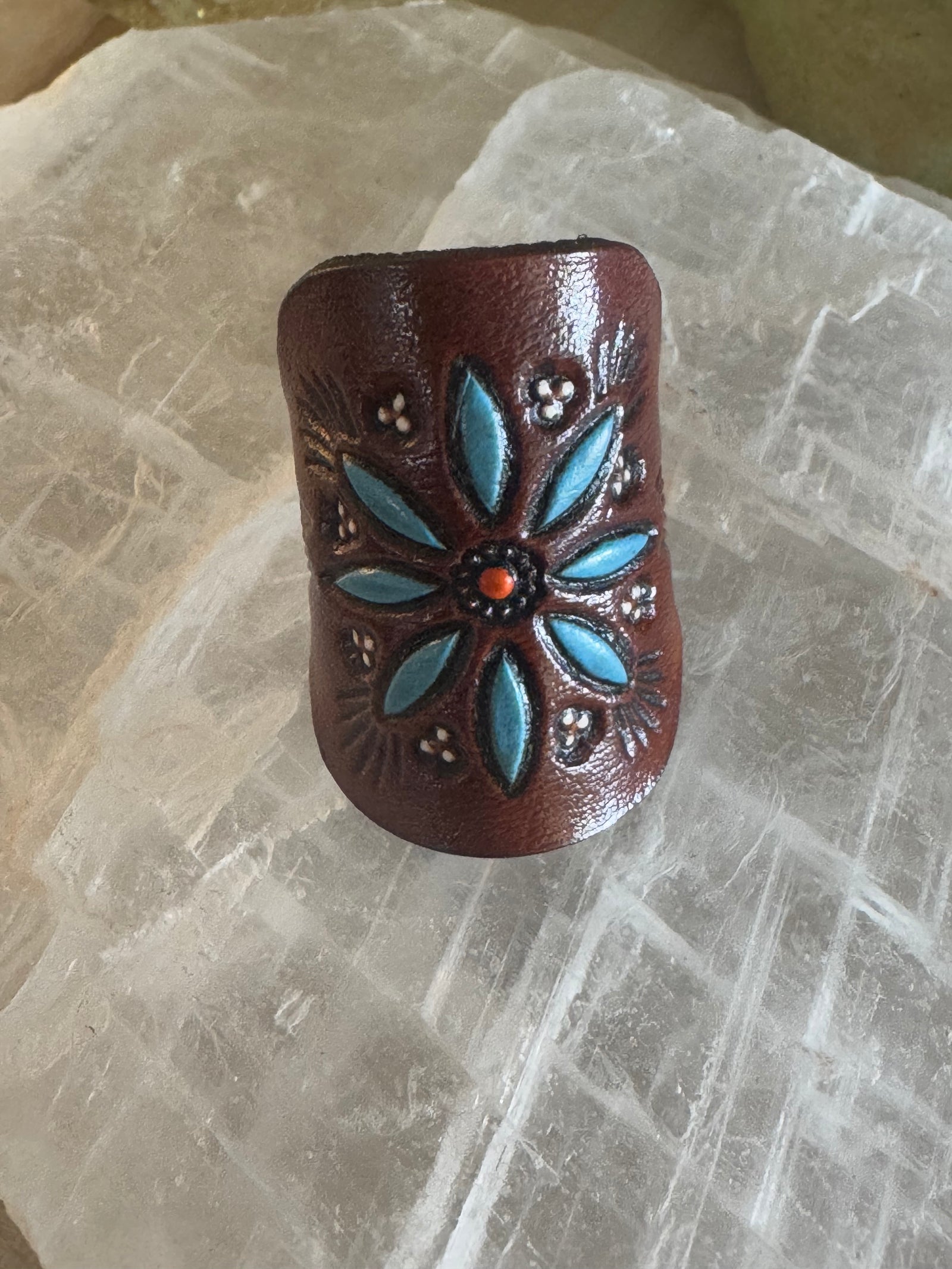 Blooming Spirit- Leather Ring
