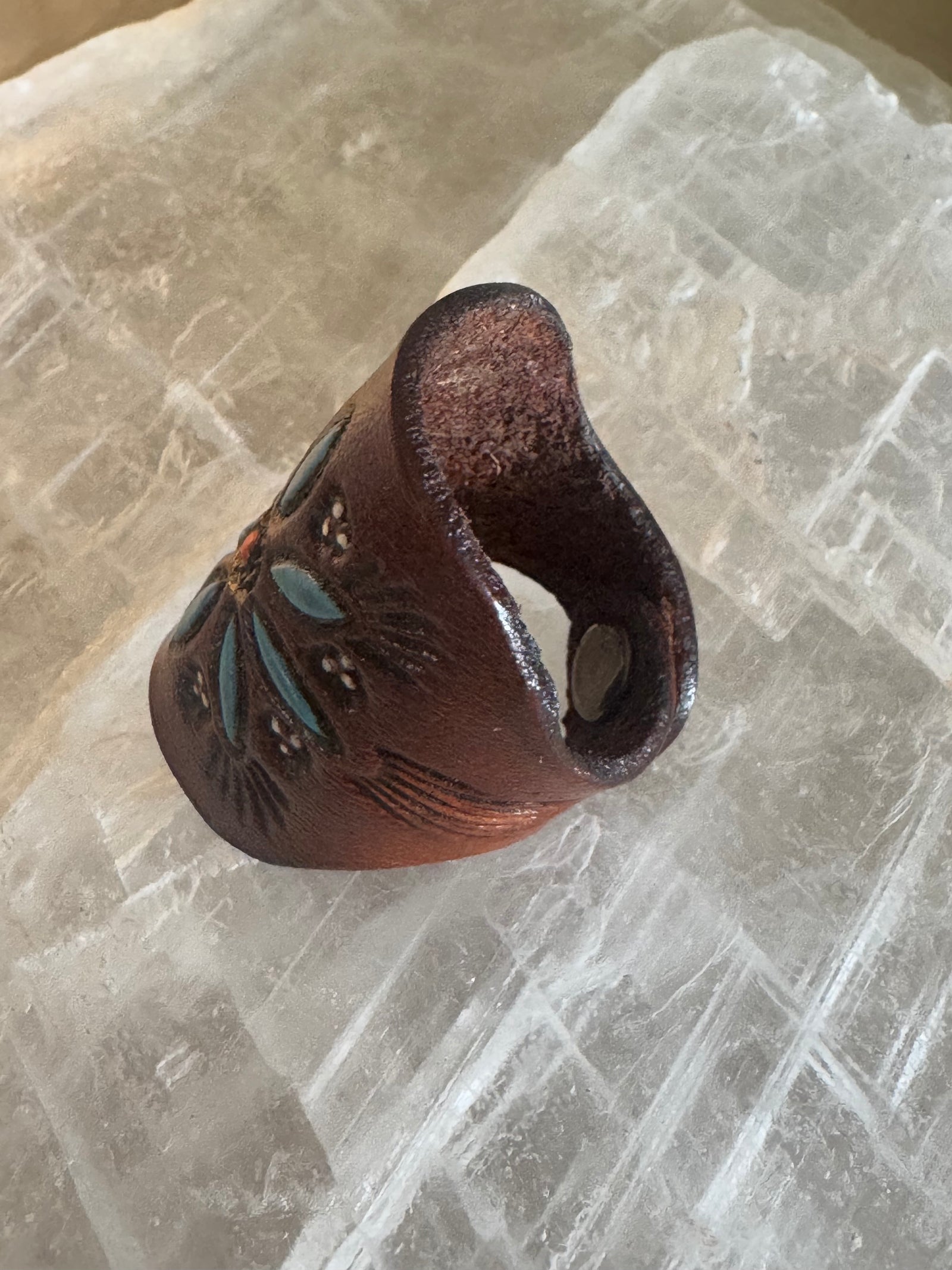 Blooming Spirit- Leather Ring