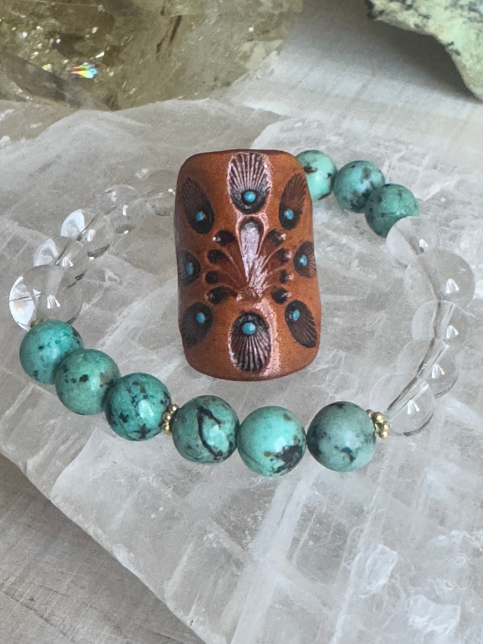 Leather Ring & Gemstone Bracelet Bundles