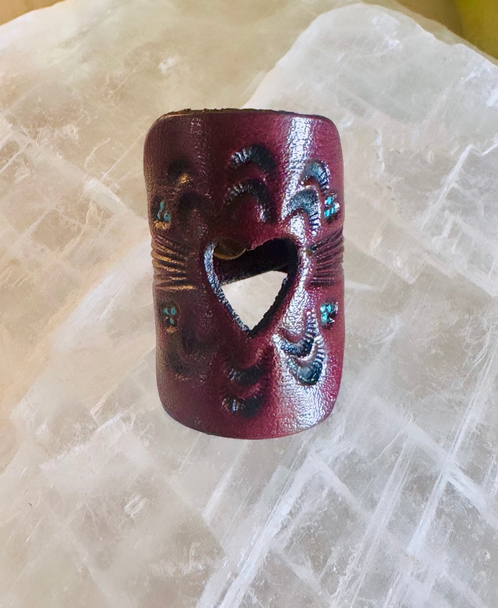 Soulful Heart Leather Ring