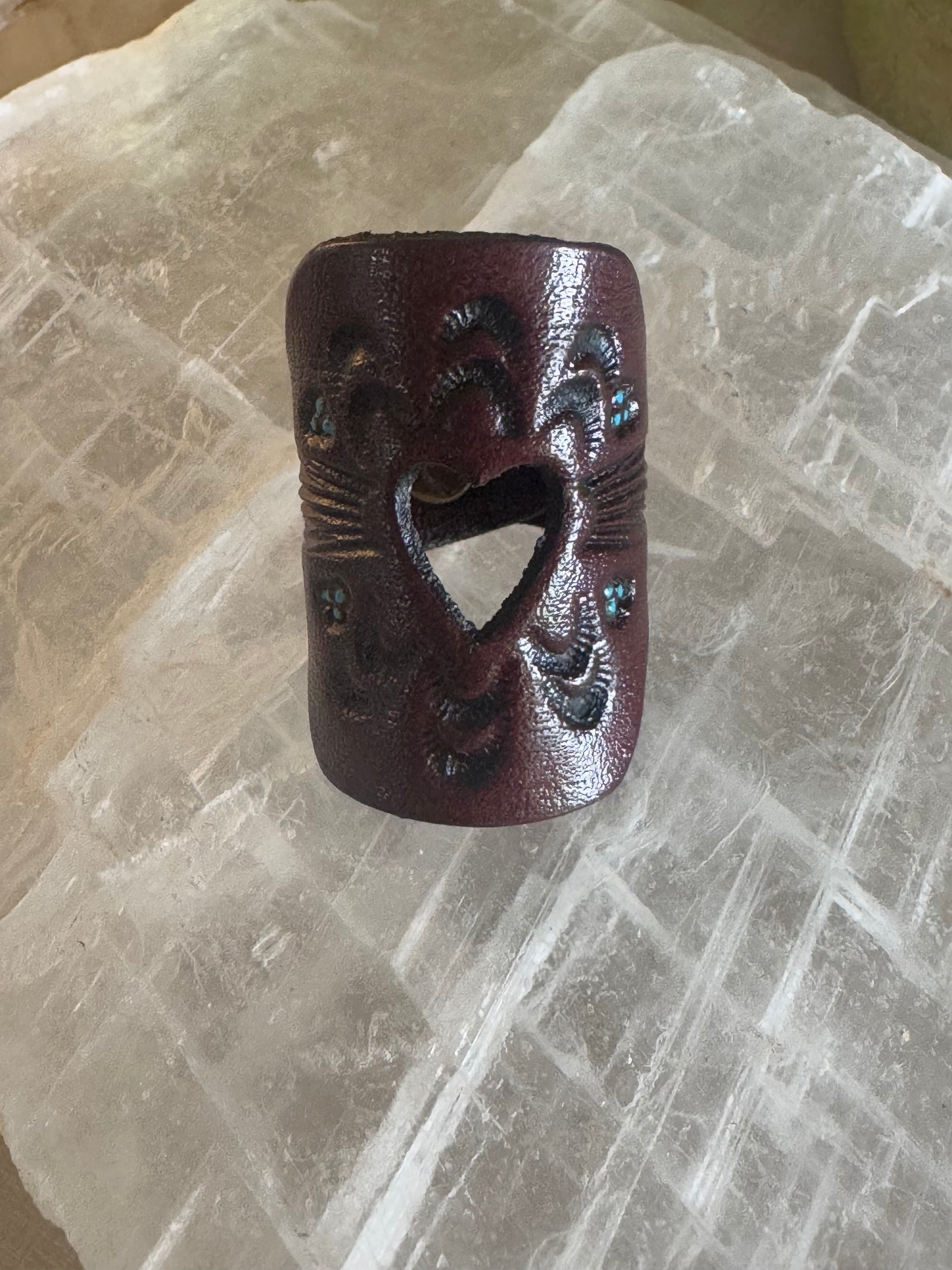 Soulful Heart Leather Ring