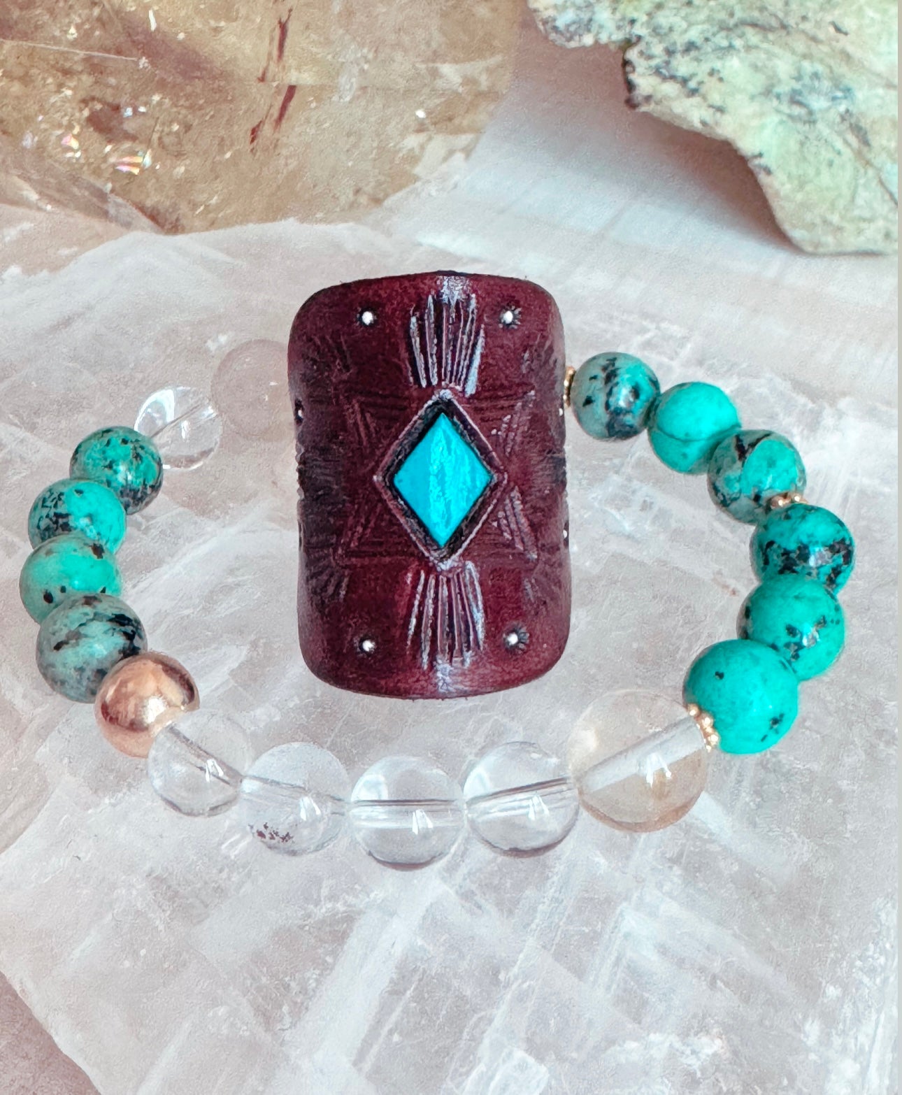 Leather Ring & Gemstone Bracelet Bundles