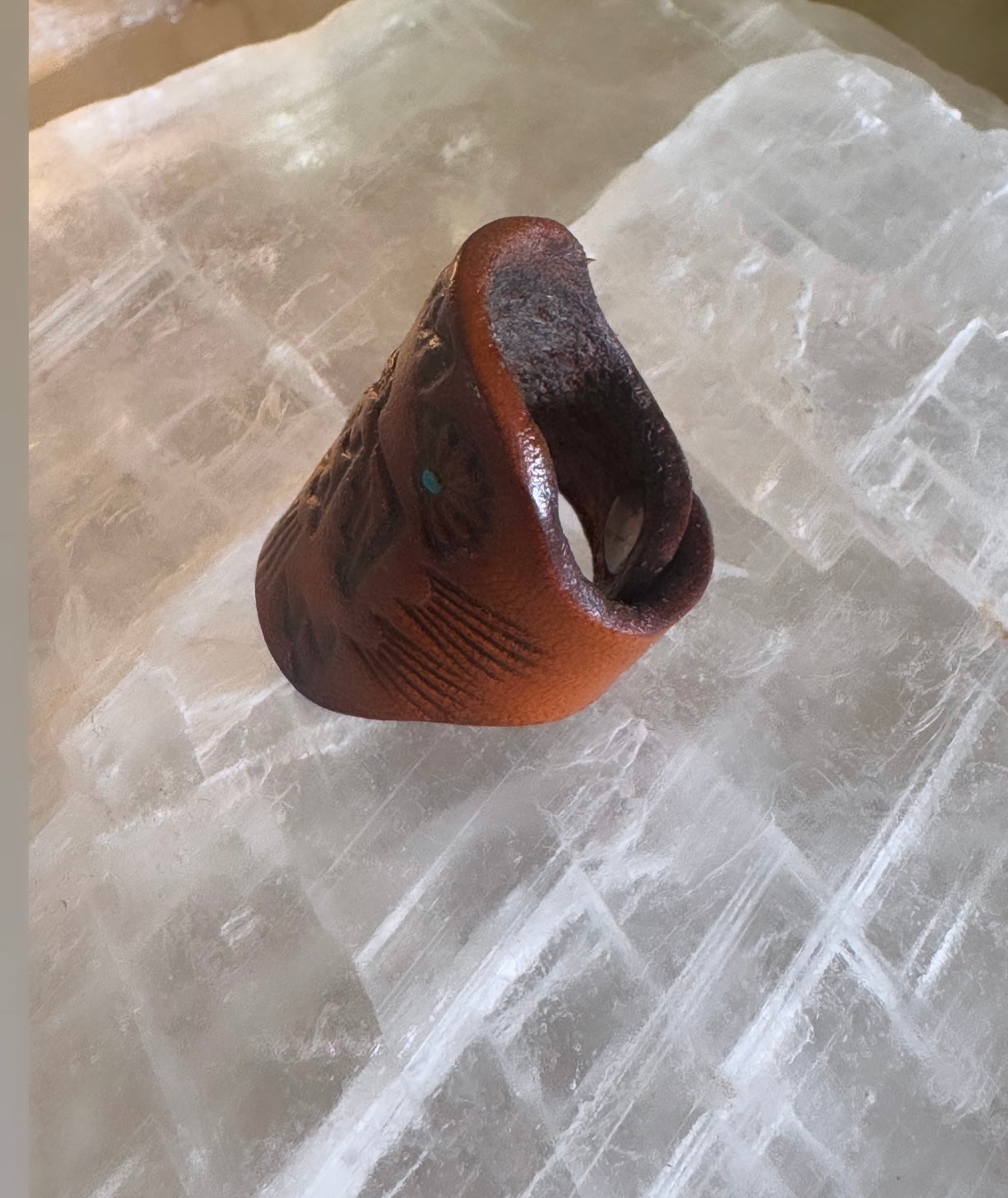 Spirit of the Sage- Leather Ring