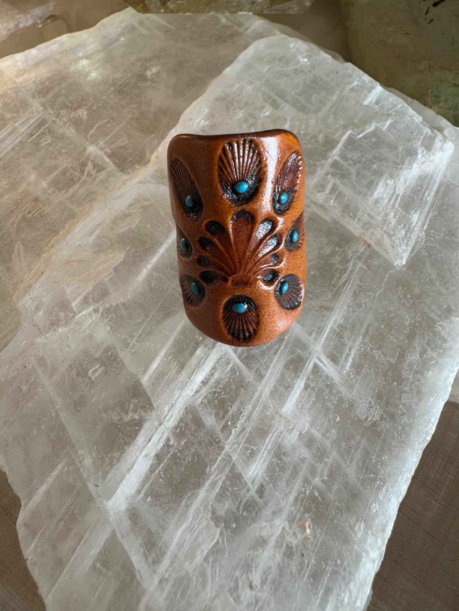 Wildflower Spirit Leather Ring