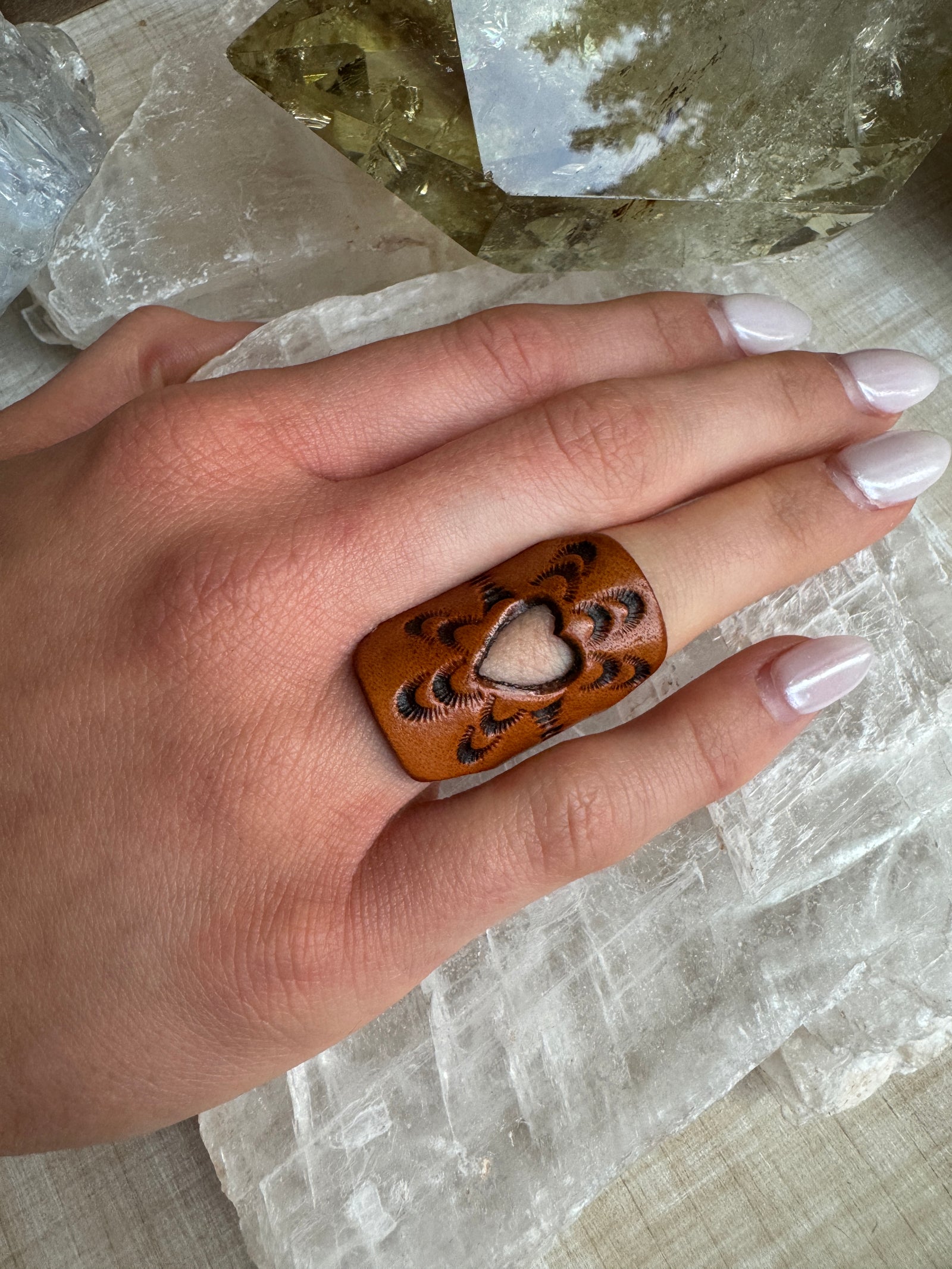 Leather Ring & Gemstone Bracelet Bundles