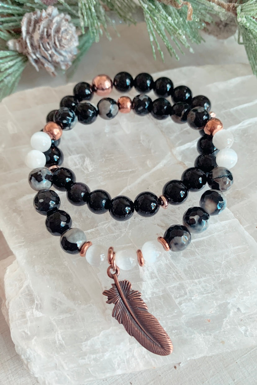 THE EMPOWERED RESILIENCE STACK ~ GEMSTONE BRACELETS