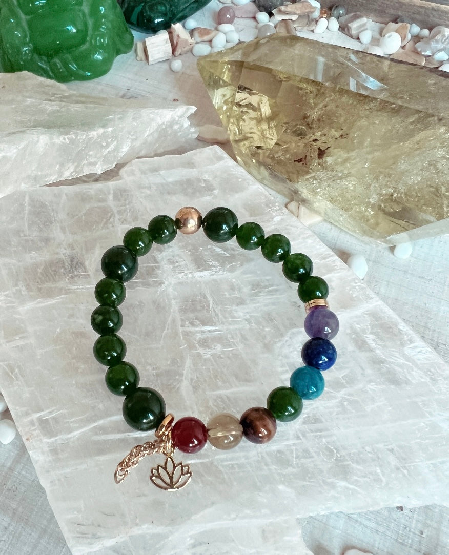 CHAKRA ALIGNMENT  ~ GEMSTONE BRACELET (PREMIUM)