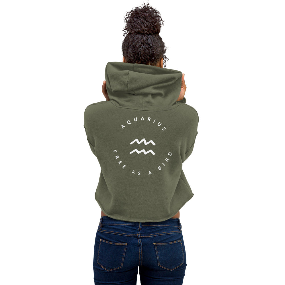 THE AQUARIUS CROP HOODIE